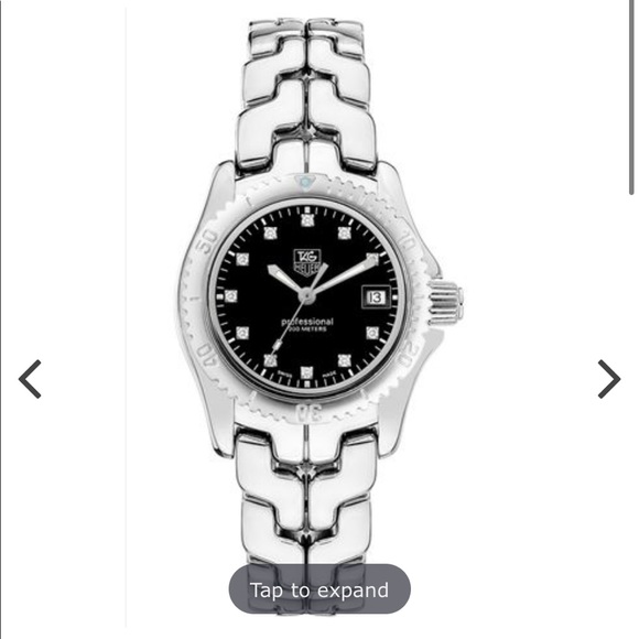 Tag Heuer Accessories - Tag Heuer Link Black Diamond Dial Eomen’s Watch BA0561